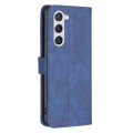 For Samsung Galaxy S24 5G Magnetic Buckle Rhombus Texture Leather Phone Case(Blue)