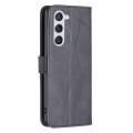 For Samsung Galaxy S24 5G Magnetic Buckle Rhombus Texture Leather Phone Case(Black)