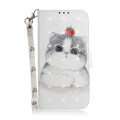 For Xiaomi Redmi Note 13 Pro+ 5G 3D Colored Horizontal Flip Leather Phone Case(Cute Cat)