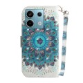 For Xiaomi Redmi Note 13 Pro 5G 3D Colored Horizontal Flip Leather Phone Case(Peacock Wreath)