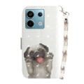 For Xiaomi Redmi Note 13 Pro 5G 3D Colored Horizontal Flip Leather Phone Case(Pug)