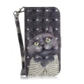 For Xiaomi Redmi A3 3D Colored Horizontal Flip Leather Phone Case(Hug Cat)