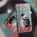 For Xiaomi Redmi A3 3D Colored Horizontal Flip Leather Phone Case(Black White Cat)