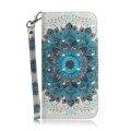 For Xiaomi Redmi Note 13R Pro 3D Colored Horizontal Flip Leather Phone Case(Peacock Wreath)