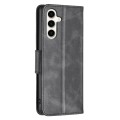 For Samsung Galaxy S23 FE 5G Lambskin Texture Pure Color Flip Leather Phone Case(Black)