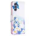 For Samsung Galaxy M34 5G Colored Drawing Pattern Leather Phone Case(Butterfly Love)