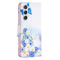 For Samsung Galaxy S24 5G Colored Drawing Pattern Leather Phone Case(Butterfly Love)