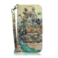 For Motorola Moto G54 3D Colored Horizontal Flip Leather Phone Case(Zoo)