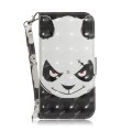 For Motorola Moto G54 3D Colored Horizontal Flip Leather Phone Case(Angry Bear)