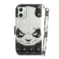 For Motorola Moto G54 3D Colored Horizontal Flip Leather Phone Case(Angry Bear)