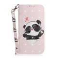 For Realme 12 Pro+ Global 3D Colored Horizontal Flip Leather Phone Case(Heart Panda)