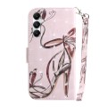 For Samsung Galaxy A05s 3D Colored Horizontal Flip Leather Phone Case(Butterfly High-heeled)