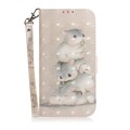 For Samsung Galaxy A15 3D Colored Horizontal Flip Leather Phone Case(Squirrels)