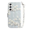 For Samsung Galaxy S24 5G 3D Colored Horizontal Flip Leather Phone Case(Magnolia)