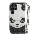 For Samsung Galaxy S24 Ultra 5G 3D Colored Horizontal Flip Leather Phone Case(Angry Bear)
