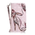 For OPPO Reno11 Pro 5G Global 3D Colored Horizontal Flip Leather Phone Case(Butterfly High-heeled)