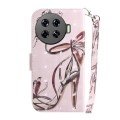For Tecno Spark 20 Pro+ 4G 3D Colored Horizontal Flip Leather Phone Case(Butterfly High-heeled)