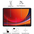 For Samsung Galaxy Tab S9 / Tab S9 FE 2pcs 9H 0.3mm Explosion-proof Tempered Glass Film