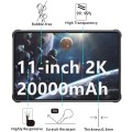 For Oukitel RT8 Tab 2pcs 9H 0.3mm Explosion-proof Tempered Glass Film