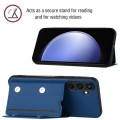 For Samsung Galaxy S23 FE 5G Skin Feel PU + TPU + PC Card Slots Phone Case(Royal Blue)