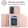 For Xiaomi Redmi K50 Ultra/12T/12T Pro Skin Feel PU + TPU + PC Card Slots Phone Case(Rose Gold)