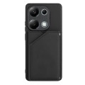For Xiaomi Redmi Note 13 Pro 4G Global Skin Feel PU + TPU + PC Card Slots Phone Case(Black)