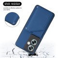 For OPPO A79 5G Global Skin Feel PU + TPU + PC Card Slots Phone Case(Royal Blue)