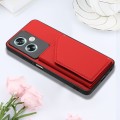 For OPPO A79 5G Global Skin Feel PU + TPU + PC Card Slots Phone Case(Red)