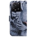 For Xiaomi 13T / 13T Pro / Redmi K60 Ultra Coloured Drawing Flip Leather Phone Case(Tiger)