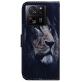For Xiaomi 13T / 13T Pro / Redmi K60 Ultra Coloured Drawing Flip Leather Phone Case(Lion)
