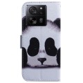 For Xiaomi 13T / 13T Pro / Redmi K60 Ultra Coloured Drawing Flip Leather Phone Case(Panda)