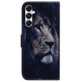 For Samsung Galaxy A05s Coloured Drawing Flip Leather Phone Case(Lion)