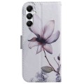 For Samsung Galaxy A05s Coloured Drawing Flip Leather Phone Case(Magnolia)