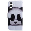 For Samsung Galaxy S24+ 5G Coloured Drawing Flip Leather Phone Case(Panda)