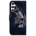 For Samsung Galaxy S24 5G Coloured Drawing Flip Leather Phone Case(Lion)