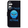 For Samsung Galaxy S24 5G Coloured Drawing Flip Leather Phone Case(Anger)