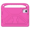 For Lenovo Tab M11/ Xiaoxin Pad 11 2024 Handle Portable EVA Shockproof Tablet Case(Rose Red)