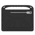 For Lenovo Tab P12 12.7 Handle Portable EVA Shockproof Tablet Case(Black)