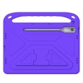 For Lenovo Tab P12 12.7 Handle Portable EVA Shockproof Tablet Case(Purple)