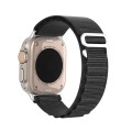 For Apple Watch SE 2022 44mm DUX DUCIS GS Series Nylon Loop Watch Band(Black)