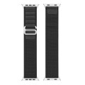 For Apple Watch Series 7 41mm DUX DUCIS GS Series Nylon Loop Watch Band(Black)