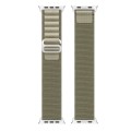 For Apple Watch Series 7 41mm DUX DUCIS GS Series Nylon Loop Watch Band(Olive)