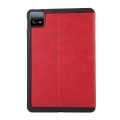 For Xiaomi Pad 6S Pro 12.4 TPU Flip Tablet Protective Leather Case(Red)