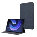 For Xiaomi Pad 6S Pro 12.4 TPU Flip Tablet Protective Leather Case(Dark Blue)