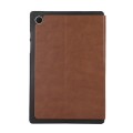 For Samsung Galaxy Tab A8 TPU Flip Tablet Protective Leather Case(Brown)
