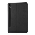 For Samsung Galaxy Tab S9 TPU Flip Tablet Protective Leather Case(Black)
