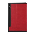 For Samsung Galaxy Tab S9 TPU Flip Tablet Protective Leather Case(Red)