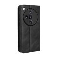 For OPPO Find X7 Ultra 5G Magnetic Buckle Retro Texture Leather Phone Case(Black)