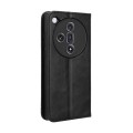 For OPPO Find X7 5G Magnetic Buckle Retro Texture Leather Phone Case(Black)