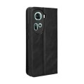 For OPPO Reno11 5G Global Magnetic Buckle Retro Texture Leather Phone Case(Black)